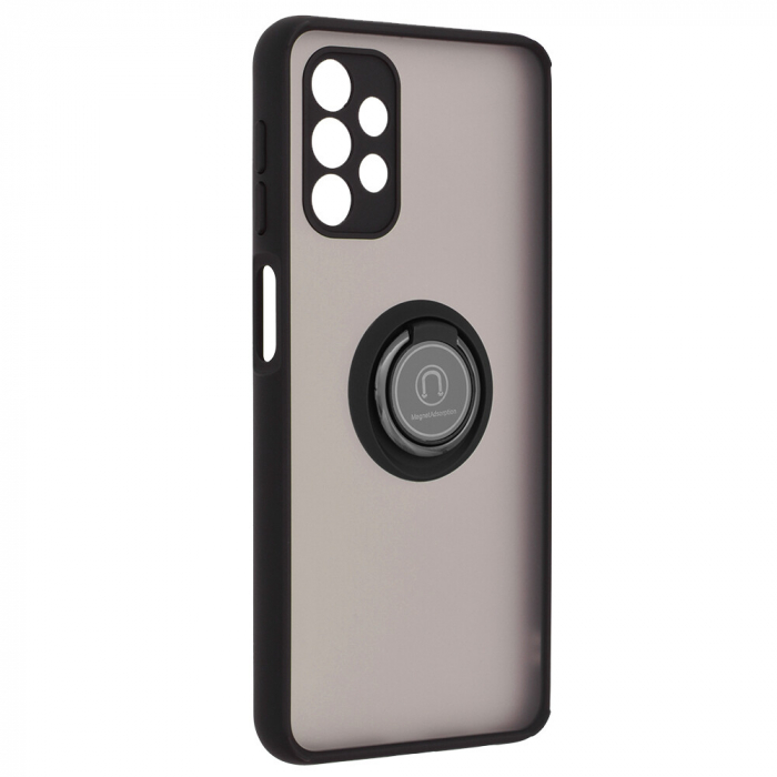 Husa Samsung Galaxy A32 5G cu inel suport stand magnetic, Negru [2]