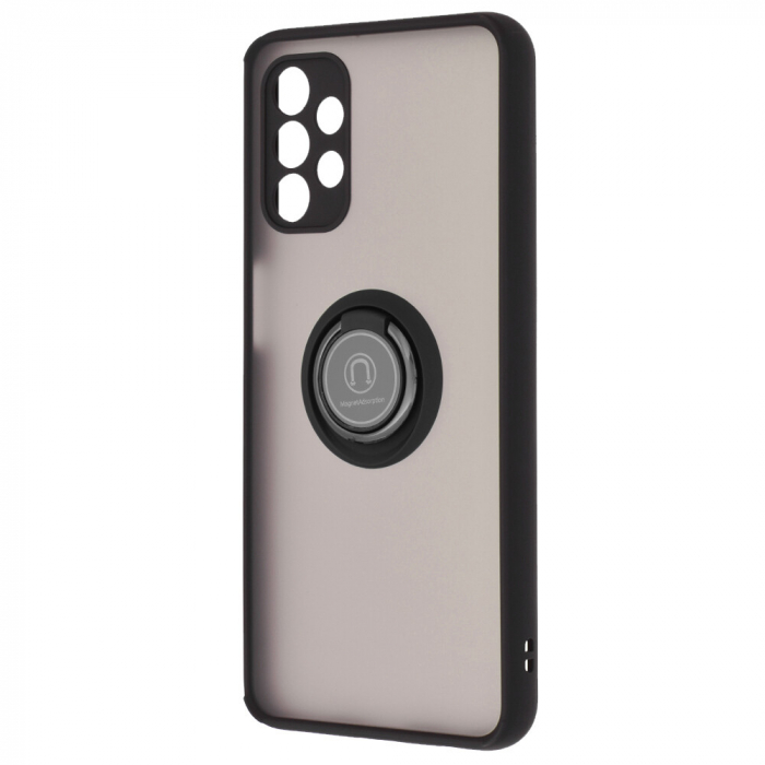 Husa Samsung Galaxy A32 5G cu inel suport stand magnetic, Negru [4]