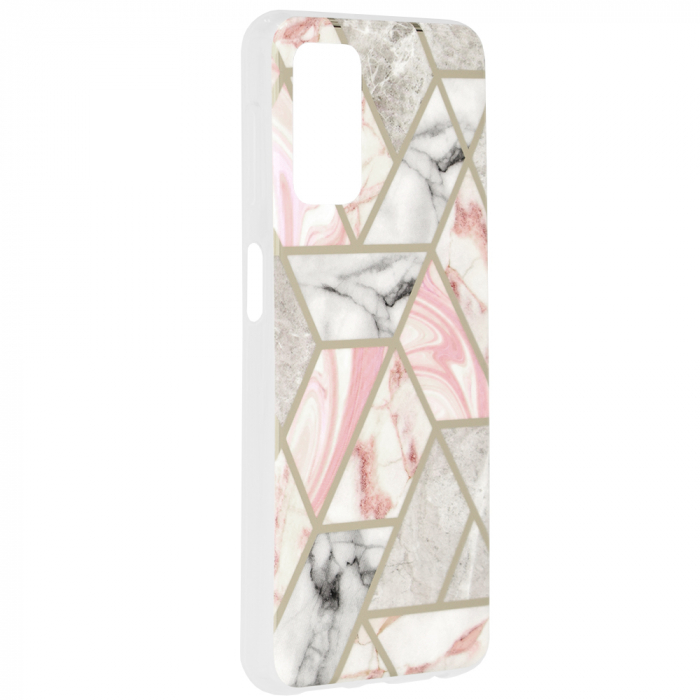 Husa Samsung Galaxy A32 5G, Techsuit Marble Series, Pink Hex [2]