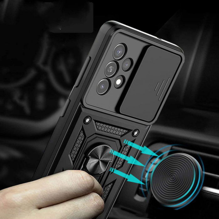 Husa Samsung Galaxy A33 5G cu protectie camera Techsuit CamShield Series, Negru [3]