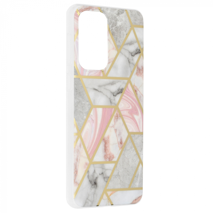 Husa Samsung Galaxy A33 5G, Techsuit Marble Series, Pink Hex [2]