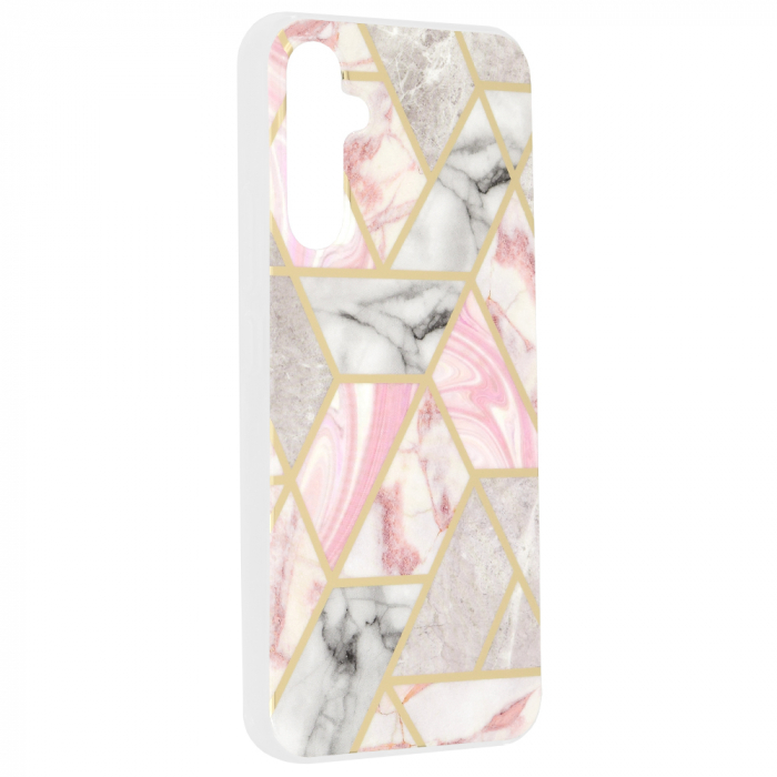 Husa Samsung Galaxy A34 5G, Techsuit Marble Series, Pink Hex [6]