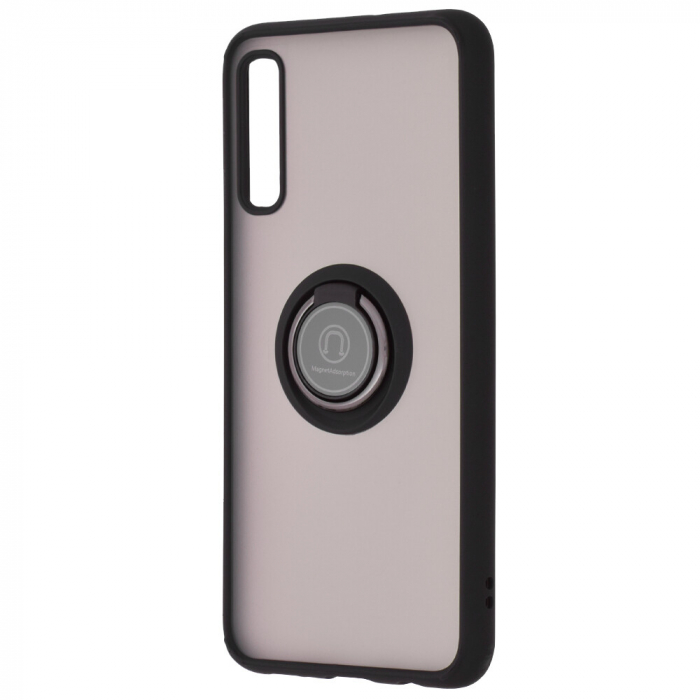Husa Samsung Galaxy A50 cu inel suport stand magnetic, Negru [5]