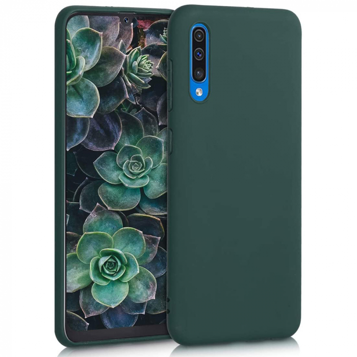 Husa Samsung Galaxy A50, Soft Edge Silicone, Dark Green [11]
