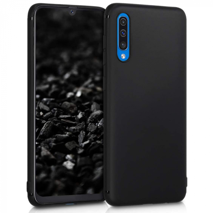 Husa Samsung Galaxy A50, Soft Edge Silicone, Negru [3]