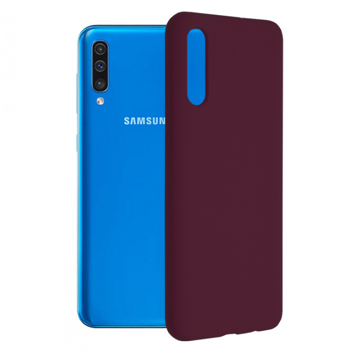 Husa Samsung Galaxy A50, Soft Edge Silicone, Plum Violet [1]