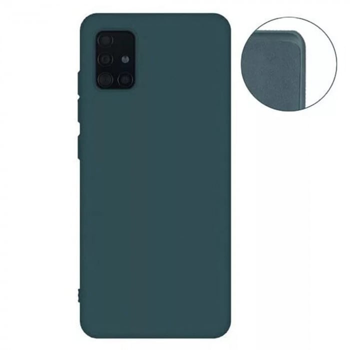 Husa Samsung Galaxy A51, Soft Edge Silicone, Dark Green [8]