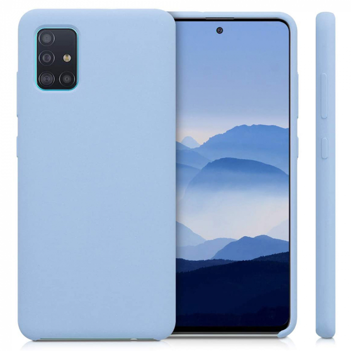 Husa Samsung Galaxy A51, Soft Edge Silicone, Denim Blue [6]