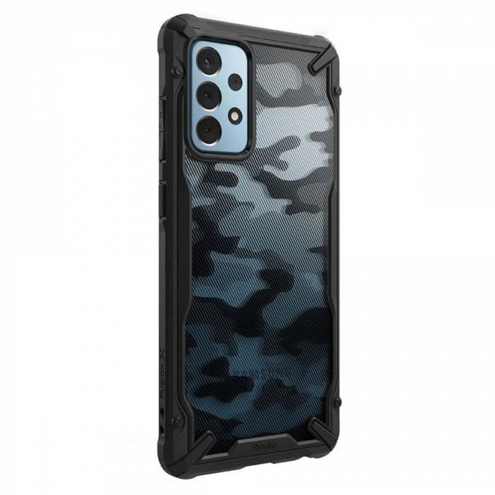 Husa Samsung Galaxy A52 5G, Ringke Fusion X, Camo Black [2]