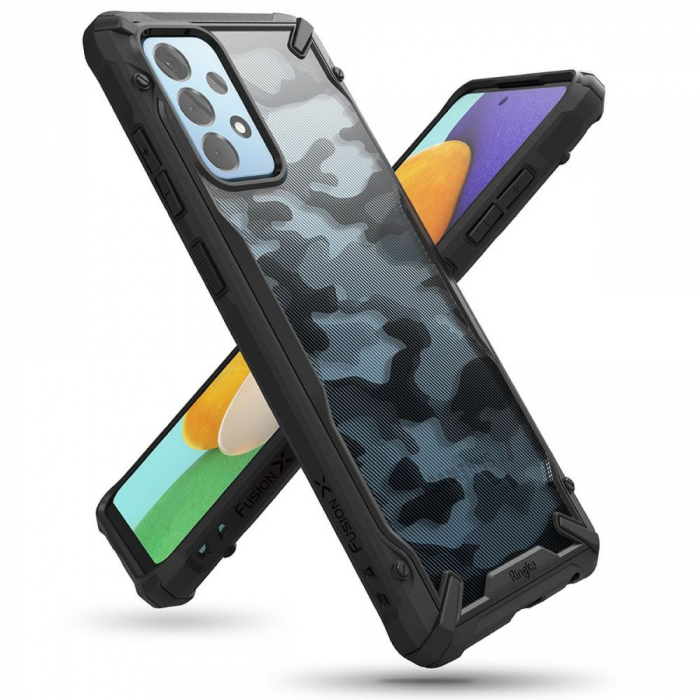 Husa Samsung Galaxy A52 5G, Ringke Fusion X, Camo Black [3]