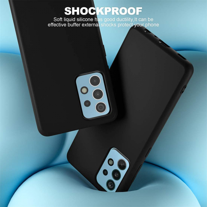 Husa Samsung Galaxy A52 5G, Soft Edge Silicone, Negru [4]