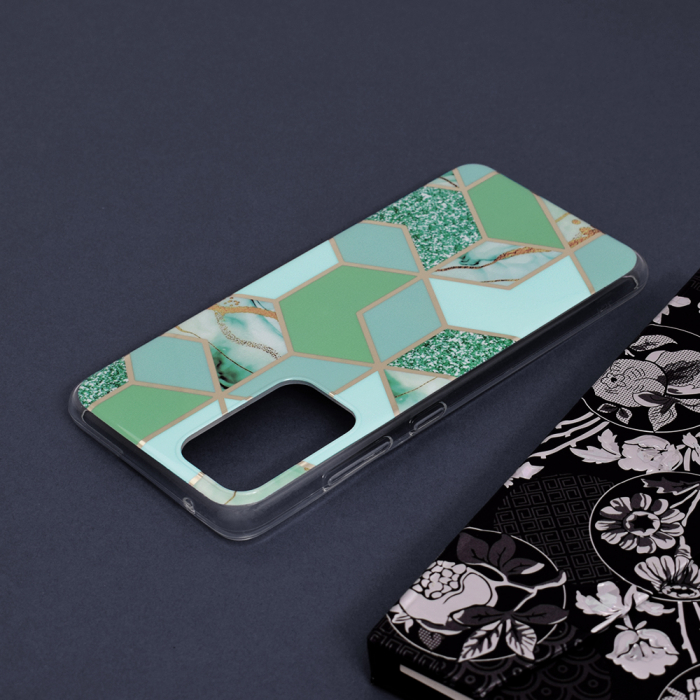Husa Samsung Galaxy A52, Techsuit Marble Series, Green Hex [5]