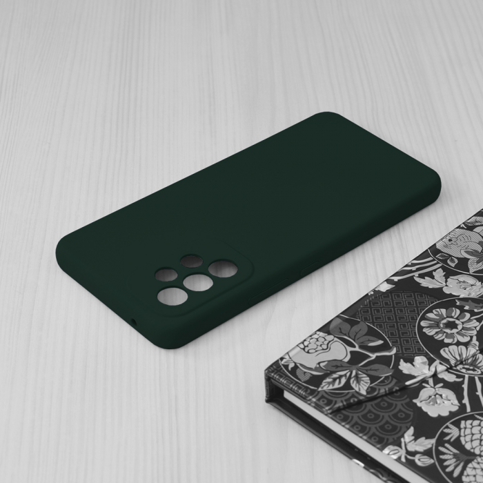Husa Samsung Galaxy A53 5G, Soft Edge Silicone, Dark Green [4]