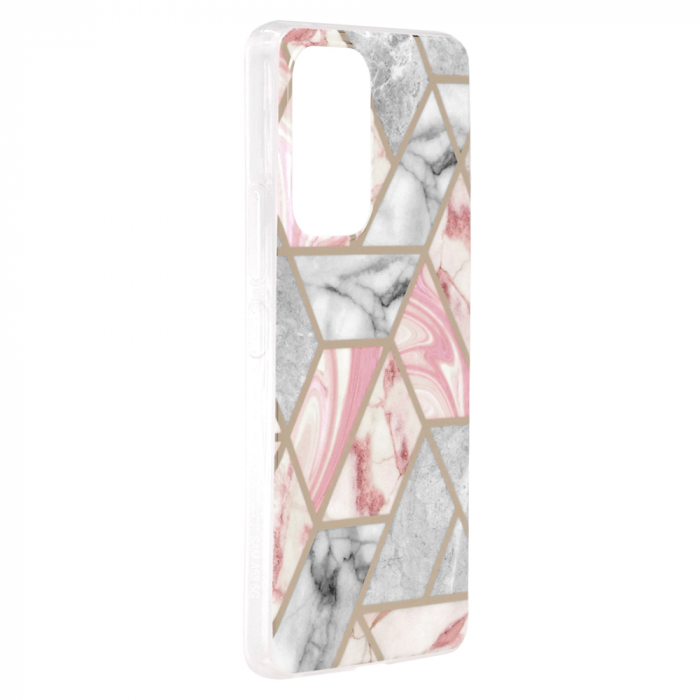 Husa Samsung Galaxy A53 5G, Techsuit Marble Series, Pink Hex [2]