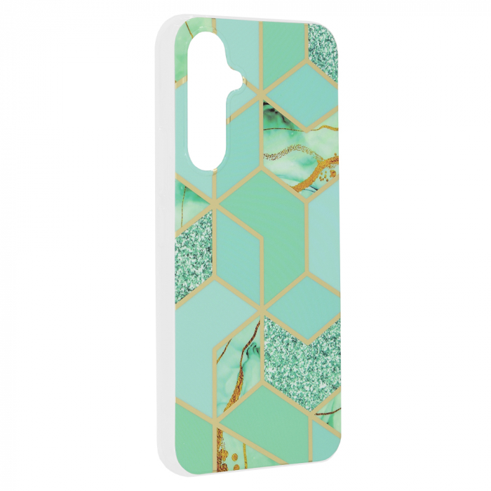 Husa Samsung Galaxy A54, Techsuit Marble Series, Green Hex [6]