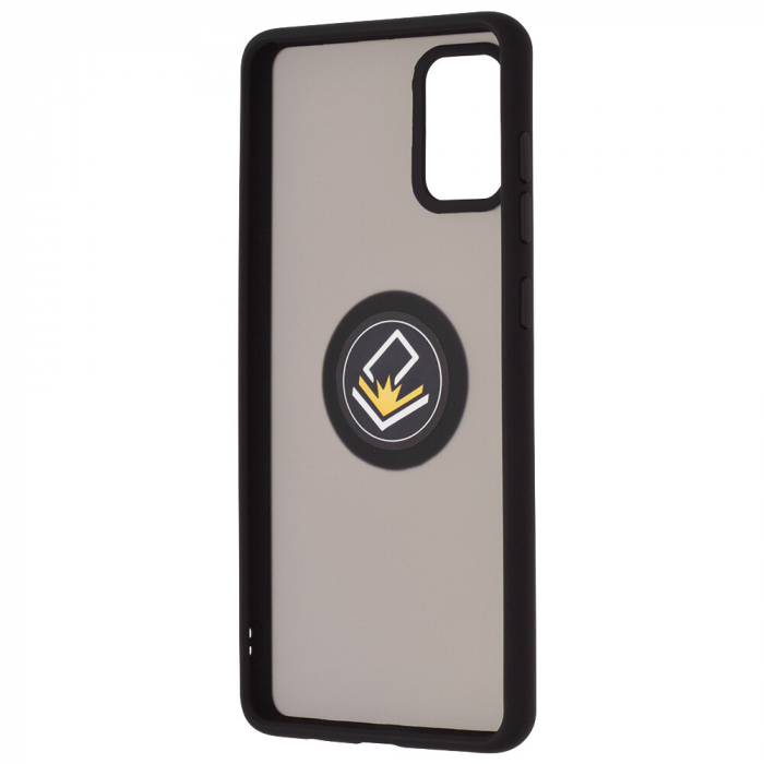 Husa Samsung Galaxy A71 cu inel suport stand magnetic, Negru [4]