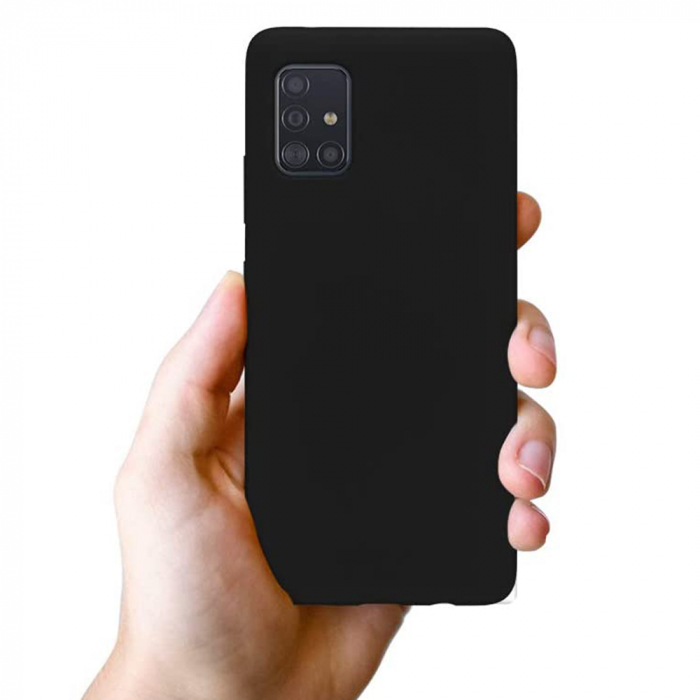 Husa Samsung Galaxy A71, Soft Edge Silicone, Negru [6]