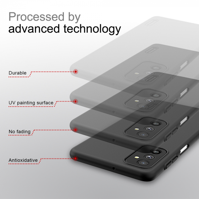 Husa Samsung Galaxy M52 5G, Nillkin Super Frosted Shield, Negru [5]