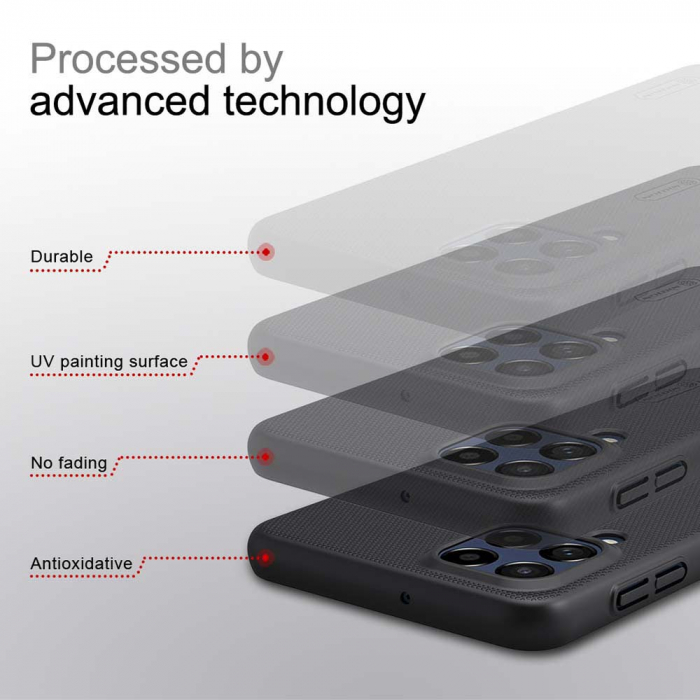 Husa Samsung Galaxy M53 5G, Nillkin Super Frosted Shield, Negru [4]