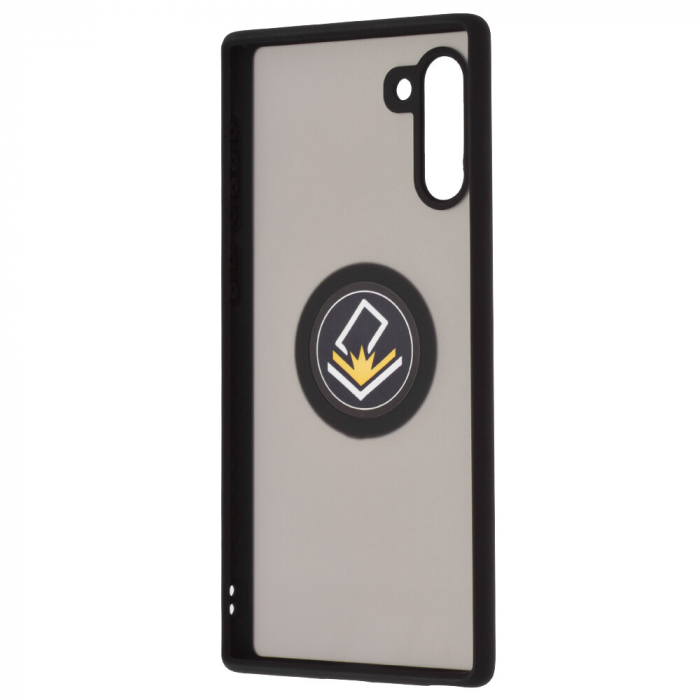 Husa Samsung Galaxy Note 10 cu inel suport stand magnetic, Negru [4]