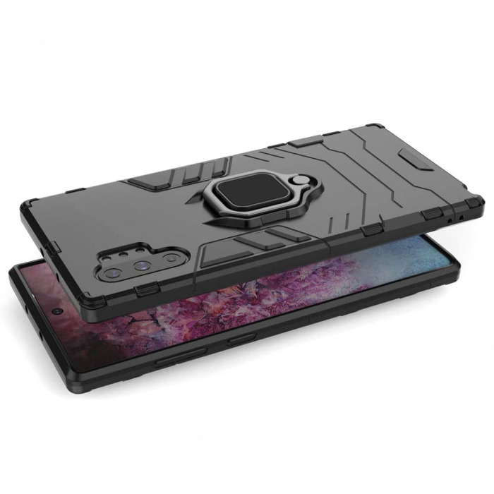 Husa Samsung Galaxy Note 10 Plus, Techsuit Shield Ring, Negru [8]