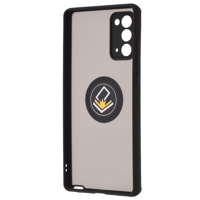 Husa Samsung Galaxy Note 20 cu inel suport stand magnetic, Negru [4]