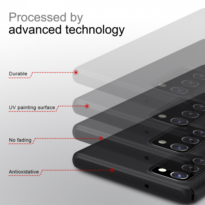 Husa Samsung Galaxy Note 20, Nillkin Super Frosted Shield, Negru [11]