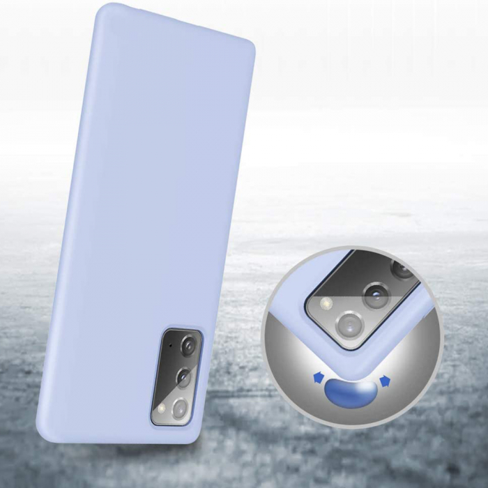 Husa Samsung Galaxy Note 20, Soft Edge Silicone, Denim Blue [3]