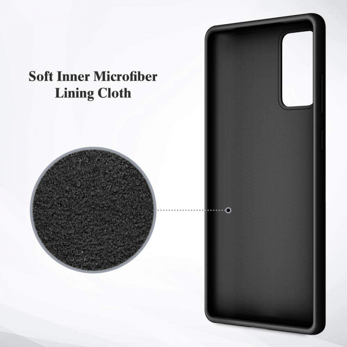 Husa Samsung Galaxy Note 20, Soft Edge Silicone, Negru [9]