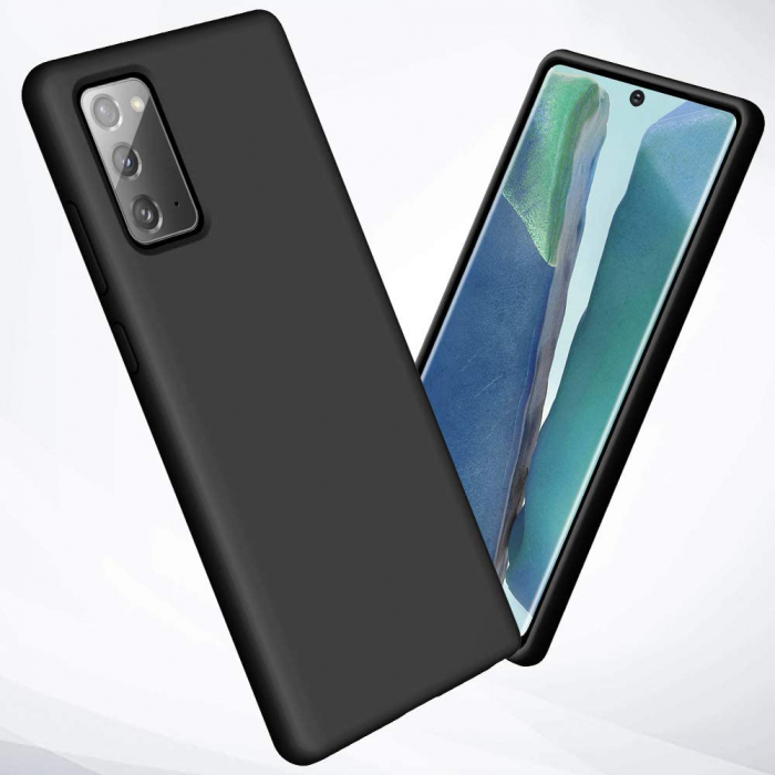 Husa Samsung Galaxy Note 20, Soft Edge Silicone, Negru [7]