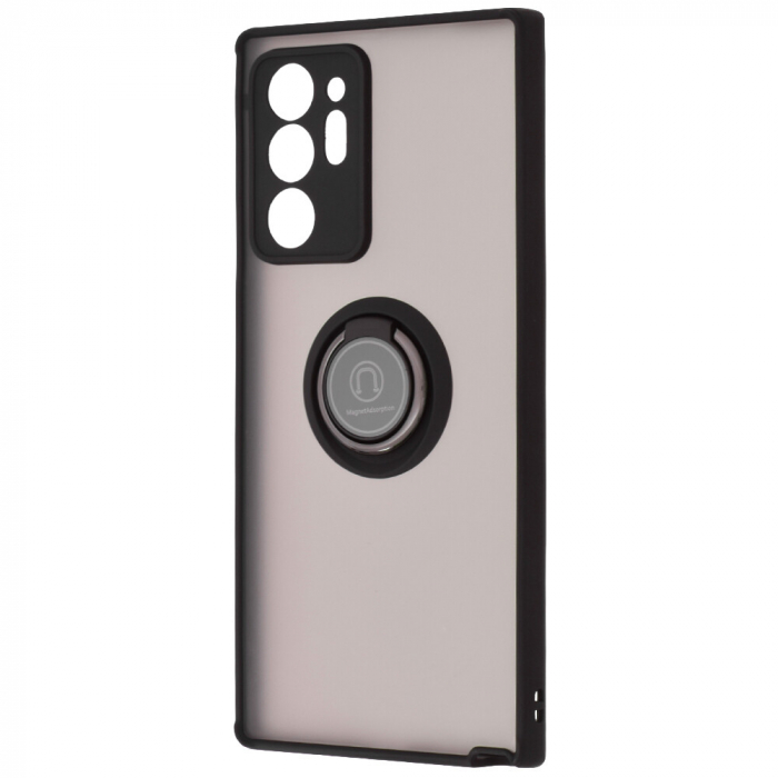 Husa Samsung Galaxy Note 20 Ultra cu inel suport stand magnetic, Negru [5]