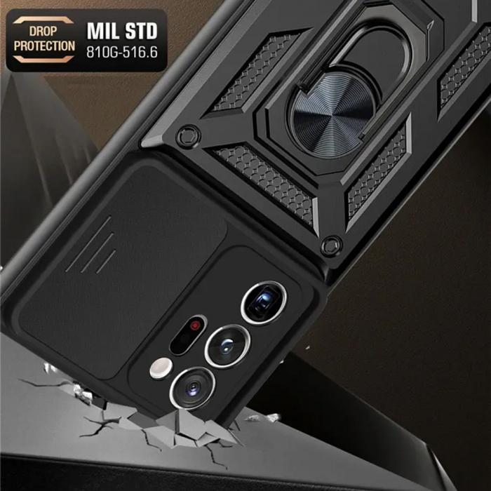 Husa Samsung Galaxy Note 20 Ultra cu protectie camera Techsuit CamShield Series, Negru [3]