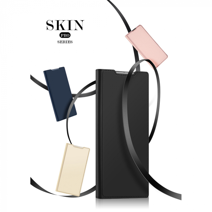 Husa Samsung Galaxy Note 20 Ultra, Dux Ducis Skin Pro Flip Book, Negru [4]