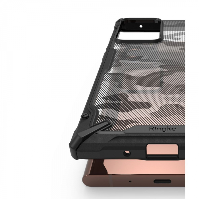 Husa Samsung Galaxy Note 20 Ultra, Ringke Fusion X, Camo Black [5]