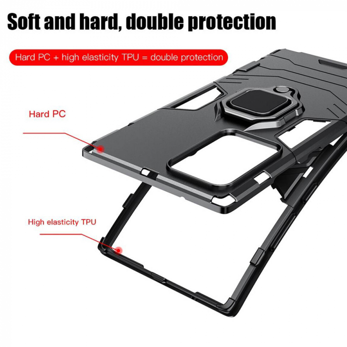 Husa Samsung Galaxy Note 20 Ultra, Techsuit Shield Ring, Negru [7]