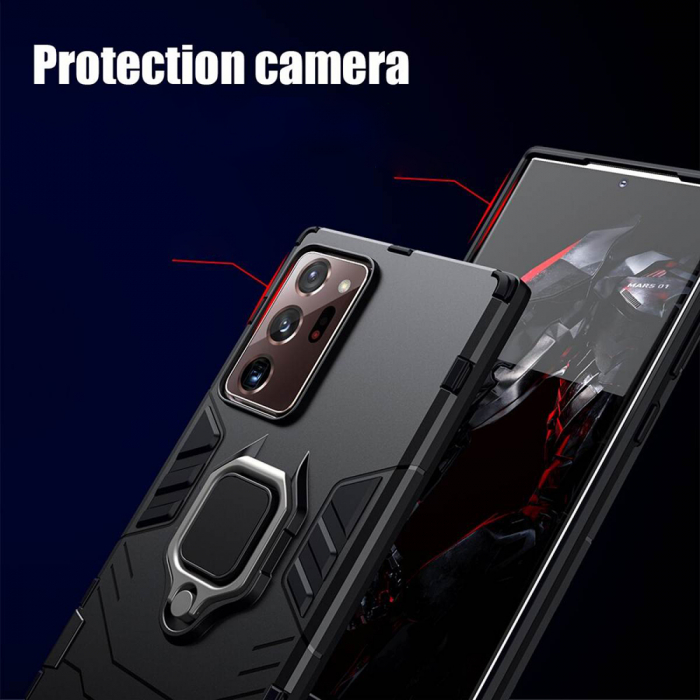 Husa Samsung Galaxy Note 20 Ultra, Techsuit Shield Ring, Negru [12]
