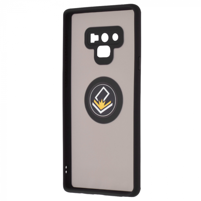 Husa Samsung Galaxy Note 9 cu inel suport stand magnetic, Negru [3]