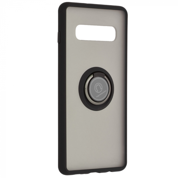 Husa Samsung Galaxy S10+ cu inel suport stand magnetic, Negru [3]