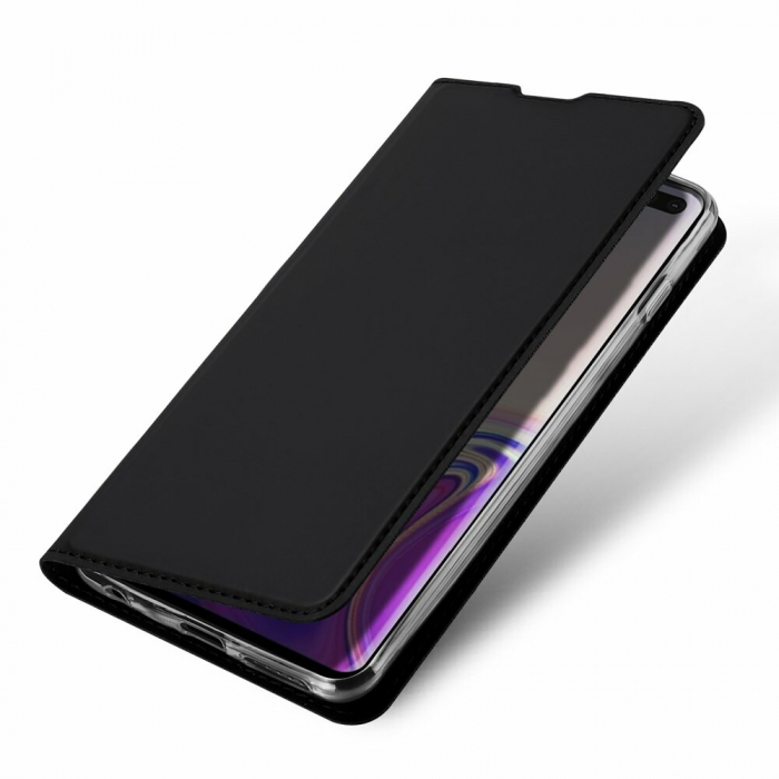 Husa Samsung Galaxy S10+, Dux Ducis Skin Pro Flip Book, Negru [5]