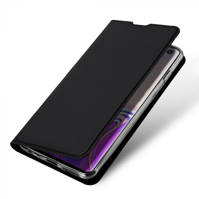 Husa Samsung Galaxy S10, Dux Ducis Skin Pro Flip Book, Negru [4]