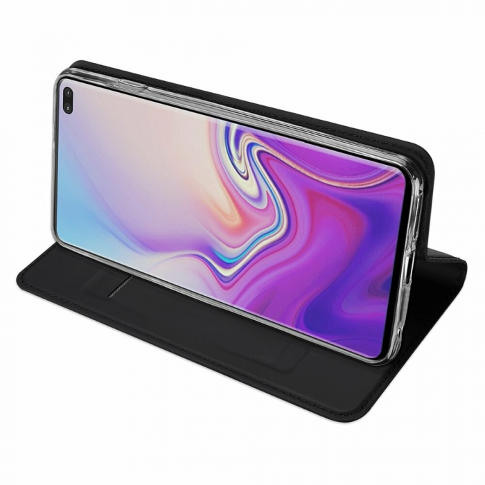 Husa Samsung Galaxy S10+, Dux Ducis Skin Pro Flip Book, Negru [3]