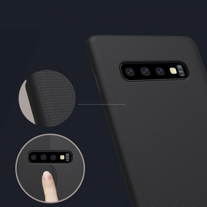 Husa Samsung Galaxy S10, Nillkin Super Frosted Shield, Negru [5]