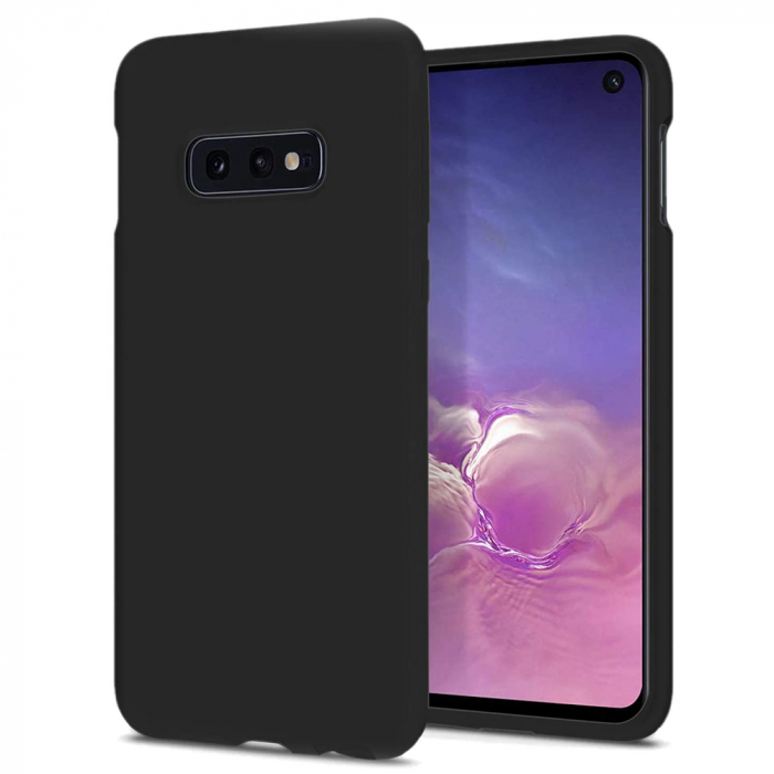 Husa Samsung Galaxy S10e, Soft Edge Silicone, Negru [7]
