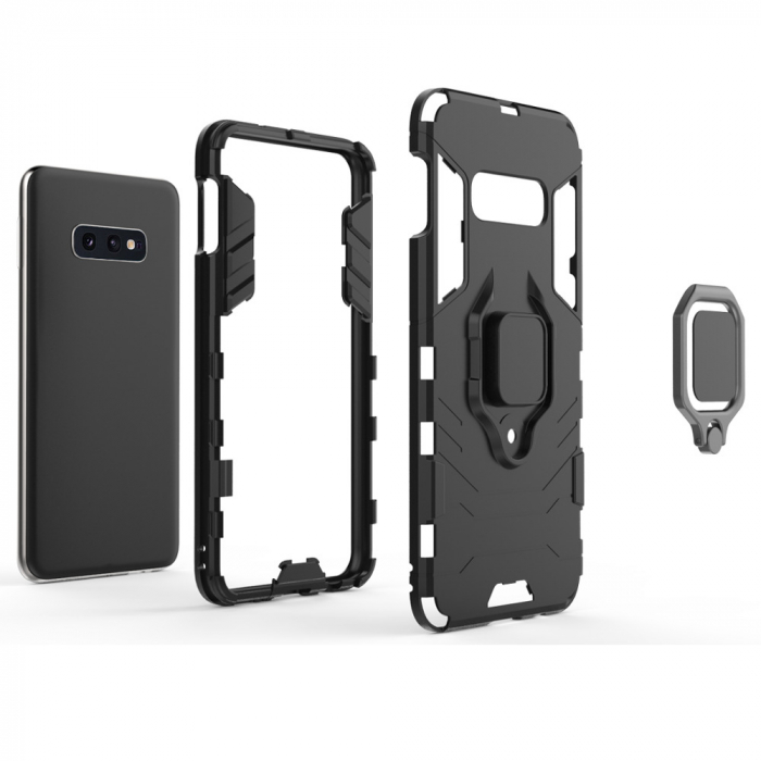 Husa Samsung Galaxy S10e, Techsuit Shield Ring, Negru [5]