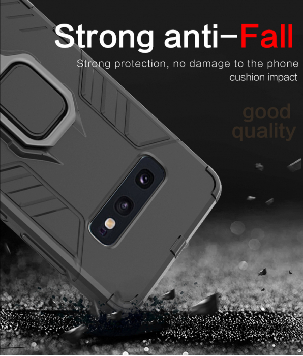 Husa Samsung Galaxy S10e, Techsuit Shield Ring, Negru [8]