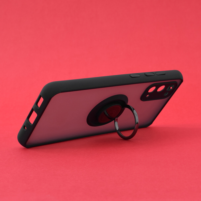 Husa Samsung Galaxy S20 cu inel suport stand magnetic, Negru [2]