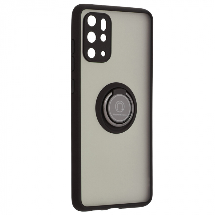 Husa Samsung Galaxy S20 Plus cu inel suport stand magnetic, Negru [3]