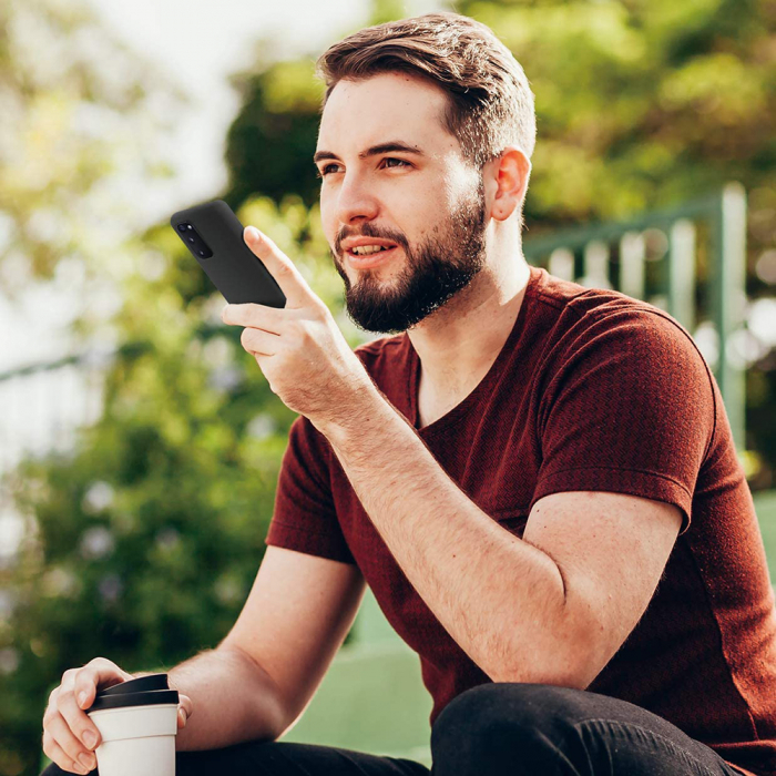 Husa Samsung Galaxy S20, Soft Edge Silicone, Negru [7]