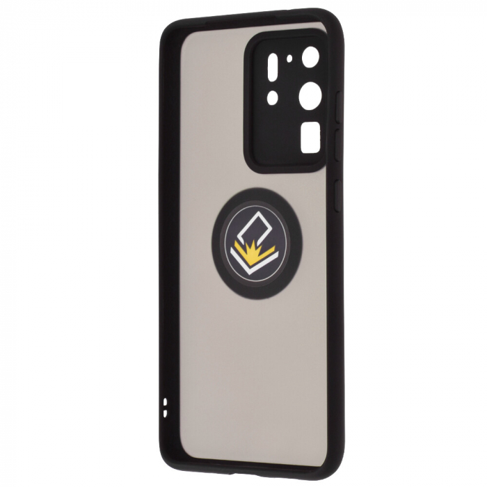Husa Samsung Galaxy S20 Ultra cu inel suport stand magnetic, Negru [4]