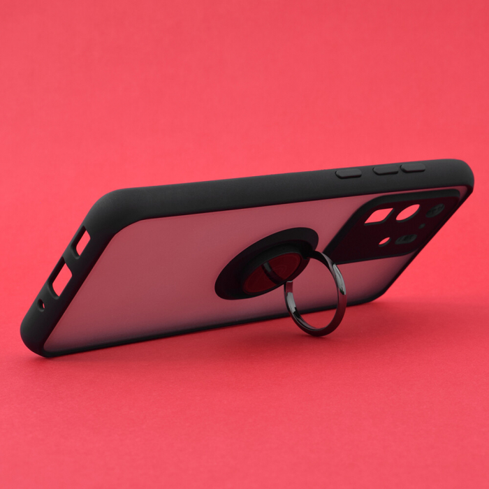 Husa Samsung Galaxy S20 Ultra cu inel suport stand magnetic, Negru [2]